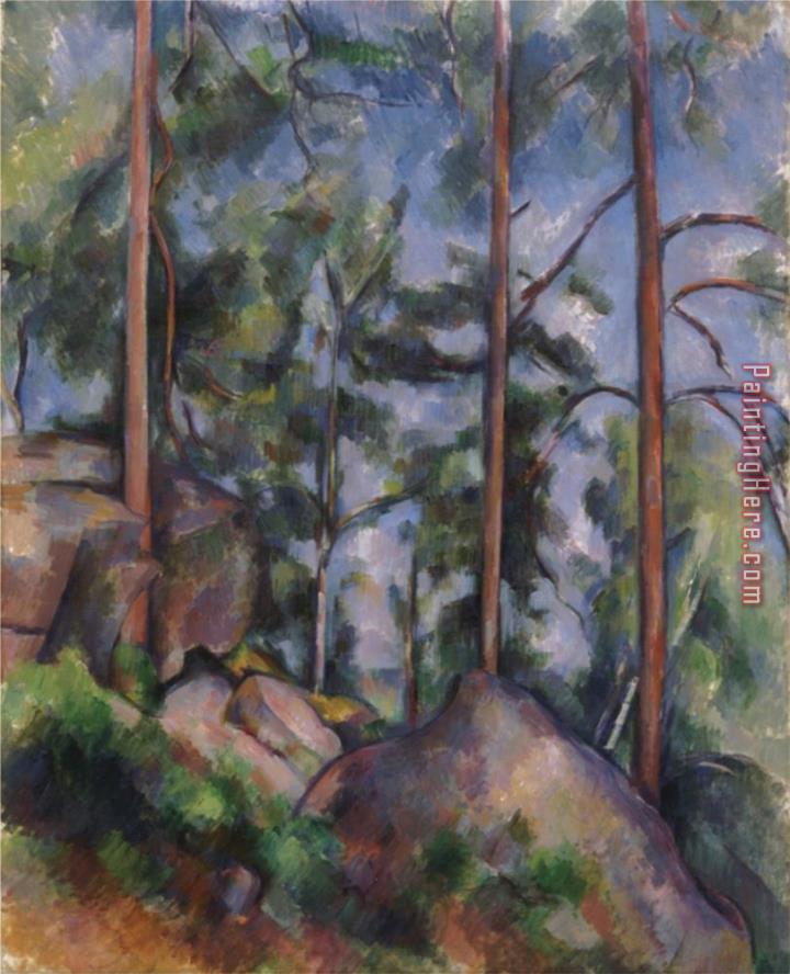 Paul Cezanne Pines And Rocks C 1897